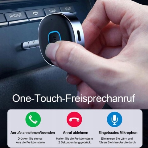 Odbiornik Bluetooth J33 AUX Adapter Audio do Samochodu 5.0