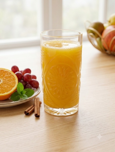 Ozdobna Szklanka do Wody Drinków Soków Koktajli Szlifowana 360ml