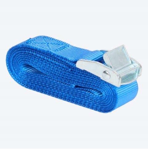 PAS TRANSPORTOWY SPINAJĄCY BAGAŻ DO WALIZKI NIEBIESKI 2,5 CM X 3,5 M