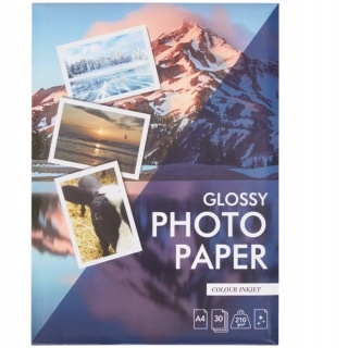 Papier Fotograficzny Błyszczący Jednostronny A4 30 Szt. 210g/m2