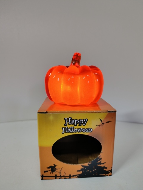 Podświetlana Figurka Dyni – Klimatyczna Dekoracja na Halloween Dynia