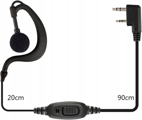 Retevis EEK004 słuchawka z mikrofonem do krótkofalówki walkie talkie