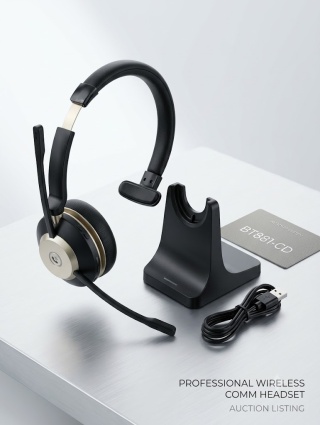 SŁUCHAWKI BEZPRZEWODOWE Z MIKROFONEM BT881-CD BLUETOOTH