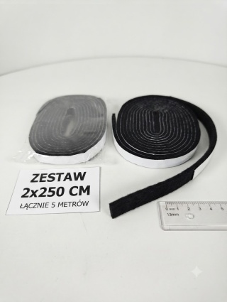 Samoprzylepna Uszczelka Filcowa – 2x250 cm (5 metrów łącznie!) – Szerokość 13 mm