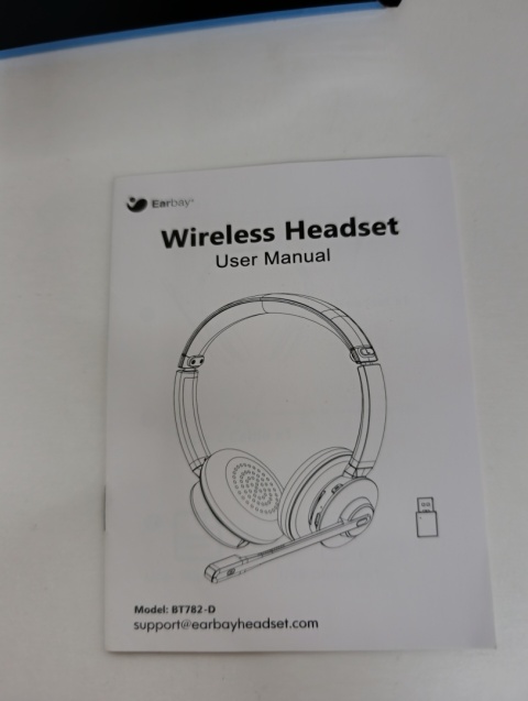 Słuchawki bezprzewodowe nauszne z mikrofonem Earbay BT-782 - Czarne