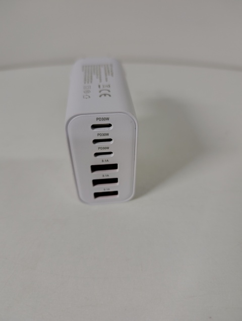 Uniwersalna ładowarka 65W PD 3.0 – 6 portów (3x USB-C + 3x USB-A) kostka