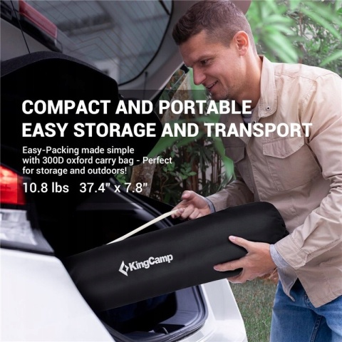 Wygodne krzesło kempingowe King Camp Butterfly KC2224 C10 khaki