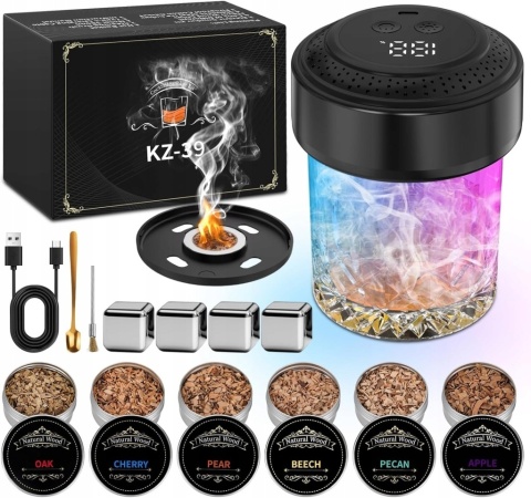 ZESTAW DO WĘDZENIA KOKTAJLI AUTOMATYCZNY BAROWY SMART SMOKER WSZECHSTRONNY