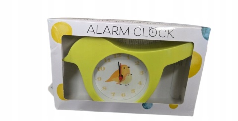 Zegar z budzikiem dla dzieci ptaszek zegar budzik alarm