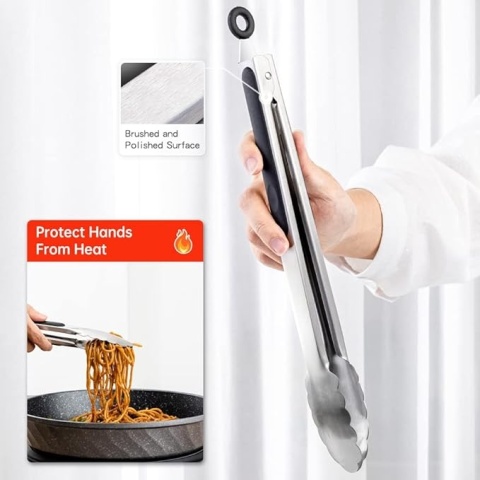 Zestaw Szczypiec Kuchennych HOTEC – 23 cm i 30 cm szczypce do grilla