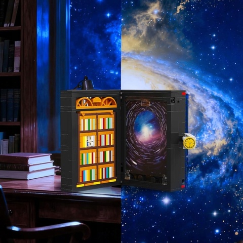 Zestaw konstrukcyjny KOSMOS SPACE Book Nook z oświetleniem LED 945 el. SC9952