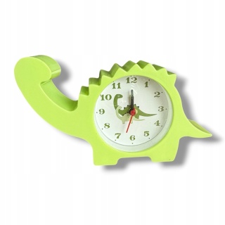 Zielony Dinozaur Budzik Zegar Zegarek dla Dzieci Dziecka Timer Biurko