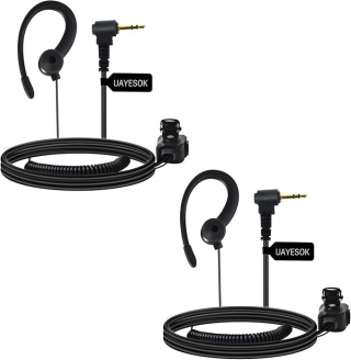 2 SZT Słuchawka z Mikrofonem i PTT do Radiotelefonu (1-Pin / C-Type Earhook)