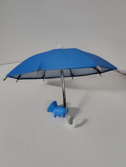 2 szt Miniaturowy Parasol Osłona przeciwsłoneczna 24 cm z Przyssawką (Telefon / Deska Rozdzielcza / Dekoracja