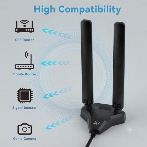 Antena z podstawką magnetyczną 4G