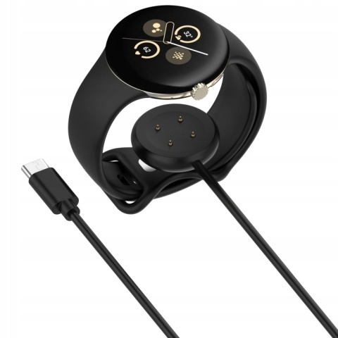 ŁADOWARKA KABEL USB DO GOOGLE PIXEL WATCH 2 / 3 41MM 45MM CZARNA