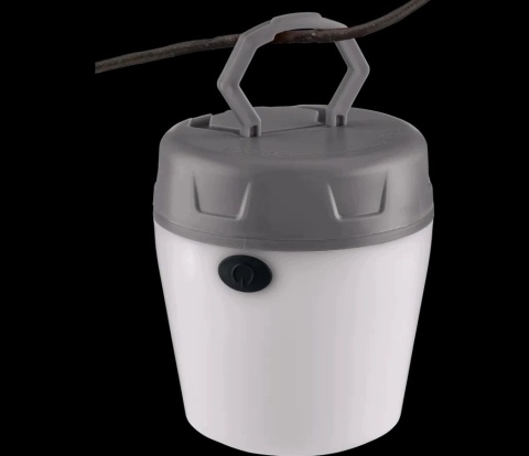 Lampa lampka kempingowa na baterie LED Crivit szara