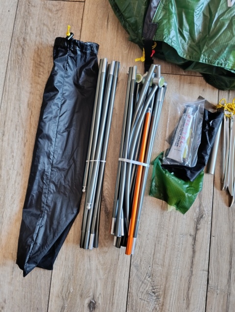 Namiot ultralekki Wechsel Exogen 2 osobowy 1,93 kg powystawowy, kompletny