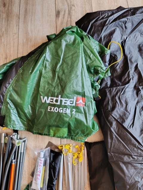 Namiot ultralekki Wechsel Exogen 2 osobowy 1,93 kg powystawowy, kompletny