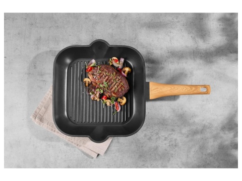 Patelnia Grillowa Odlew Aluminiowy 28x28 cm Silvercrest gaz indukcja