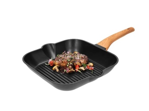 Patelnia Grillowa Odlew Aluminiowy 28x28 cm Silvercrest gaz indukcja