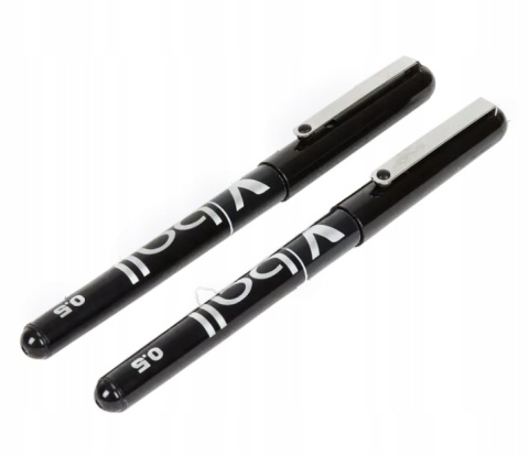 ZESTAW 2x PIÓRO KULKOWE PILOT V-BALL 0.5 MM – CZARNE