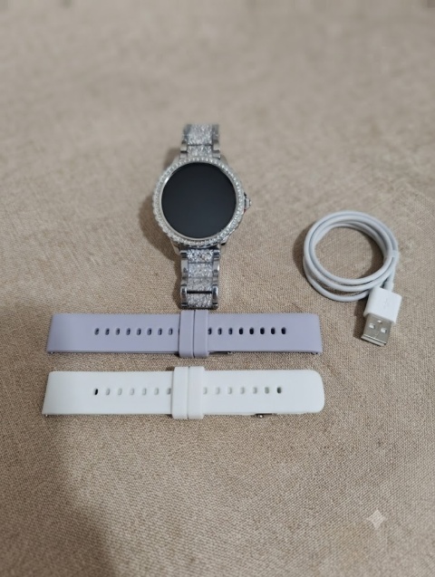 SMARTWATCH DAMSKI I58 – BŁYSZCZĄCY DESIGN + ZESTAW 2 PASKÓW