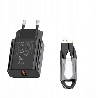 SZYBKA ŁADOWARKA SIECIOWA WTYCZKA 18W QC QUICK CHARGE KABEL