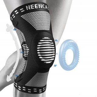 Stabilizator kolana orteza NEENCA opaska uciskowa z usztywnieniem i żelem rozm L