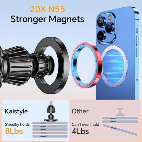 Uchwyt Samochodowy Magsafe Magnetyczny Do Kratki Kokpitu 2W1 Mocny