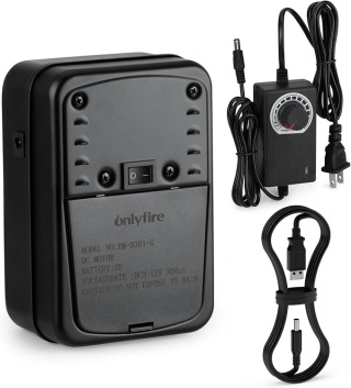 Uniwersalny Silnik do Rożna Grillowego Onlyfire RM-D301-G z Zasilaczem i USB