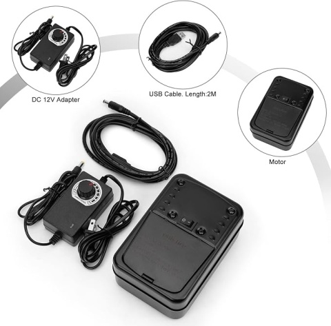 Uniwersalny Silnik do Rożna Grillowego Onlyfire RM-D301-G z Zasilaczem i USB