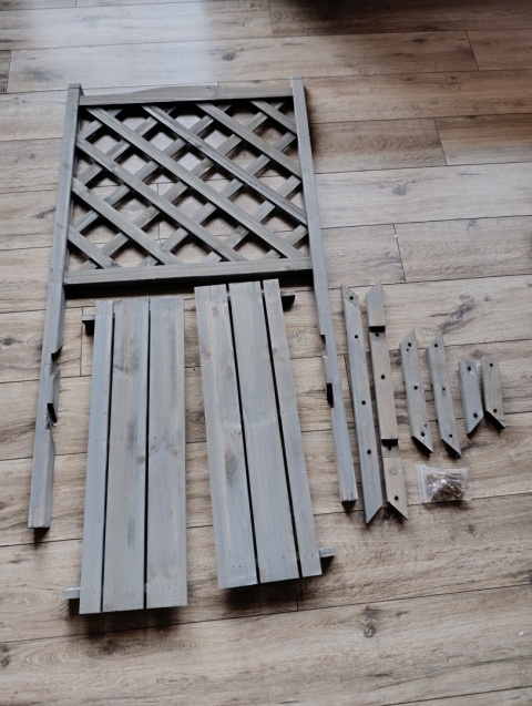 WOLNOSTOJĄCY KWIETNIK 109 CM DWA POZIOMY Relaxdays schody na kwiaty