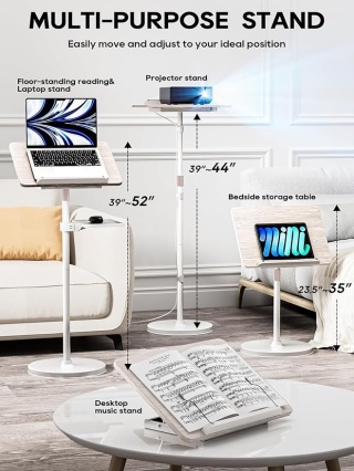 Wielofunkcyjny Stojak na Laptopa, Książki nuty Projektor – Regulowany