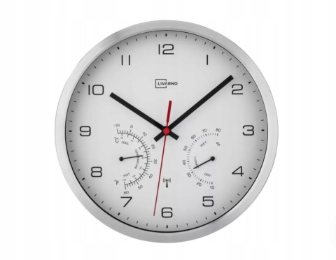 Zegar Ścienny Livarno Home z Termometrem i Higrometrem (25 cm)