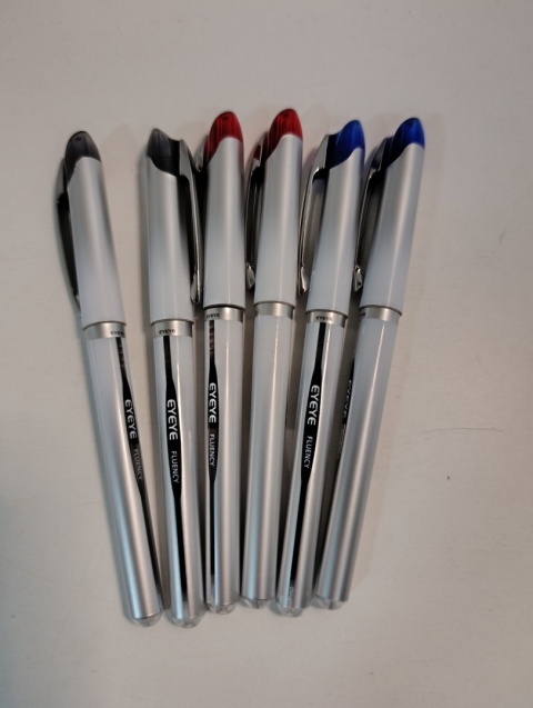 Zestaw 6 długopisów żelowych EYEYE Luxury Rollerball, długopis żelowy