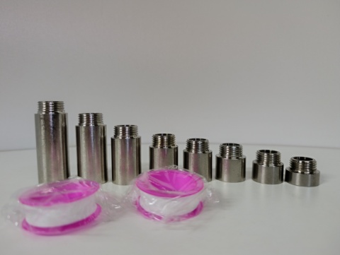 Zestaw 8 Przedłużek Hydraulicznych 1/2" z Taśmą Teflonową