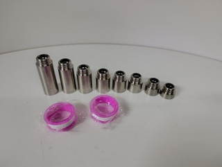 Zestaw 8 Przedłużek Hydraulicznych 1/2" z Taśmą Teflonową