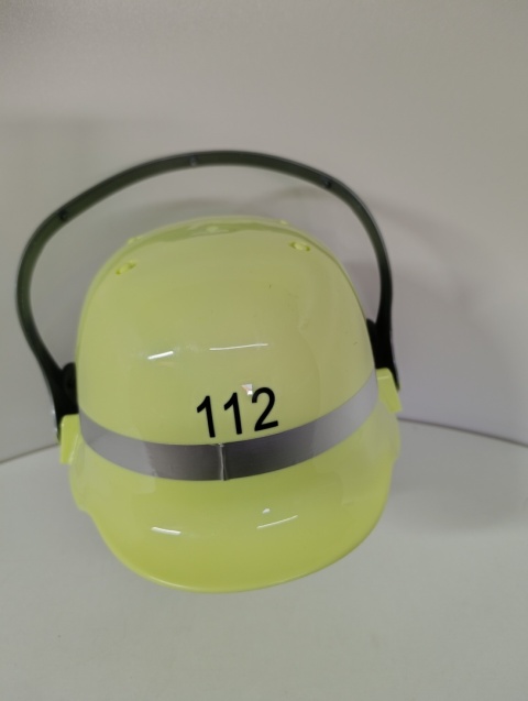 Zestaw Małego Strażaka: Kask z nr 112 + Sygnał dźwiękowy (kogut)