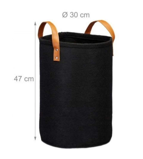 2 szt Filcowy kosz na pranie 28 litrów, organizer