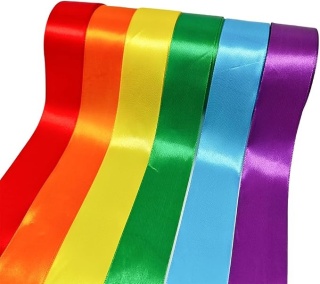 6 x KOLOROWE WSTĄŻKI (22m x 6 szt.) – SZEROKOŚĆ 4 CM DIY