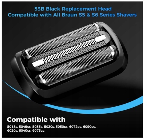 Głowica goląca 53B zamiennik do golarek Braun Series 5 Series 6