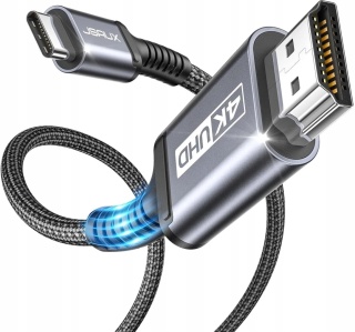 KABEL JSAUX USB-C do DisplayPort | 4K UHD | 60Hz | 200 cm