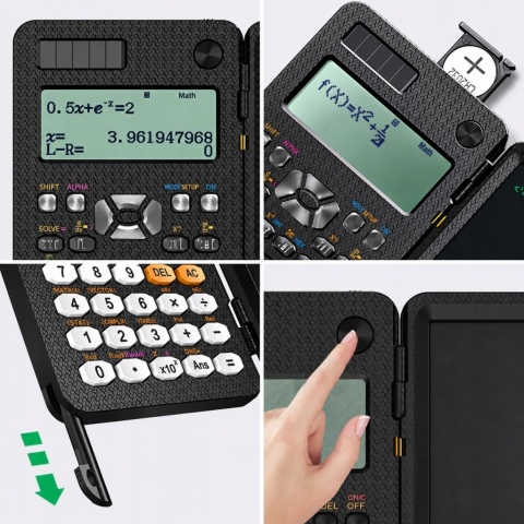 KALKULATOR NAUKOWY Z TABLETEM GRAFICZNYM NOTATNIKIEM LCD (Model: NY-991ES