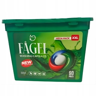 Kapsułki do prania FAGEL 90 szt XXL uniwersalne MEGA PACK
