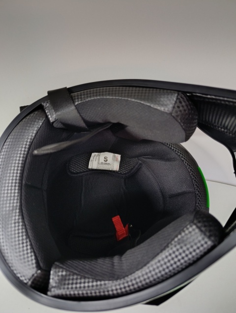 Kask Motocyklowy Cross Enduro dla Dzieci – Zielony, Rozmiar S (55-56 cm)