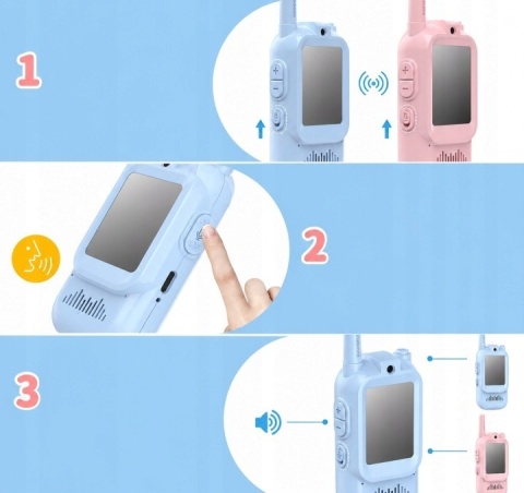 Krótkofalówki Dla Dzieci MAFITI JK200 Kamera Wideo 2 szt Walkie Talkie