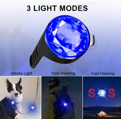 LAMPKA LED /ZAWIESZKA OSTRZEGAWCZA DO OBROŻY – NIEBIESKA