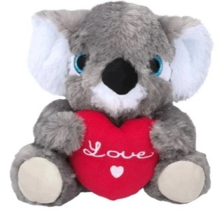 Maskotka Pluszowa Koala z Sercem (20 cm) miękka