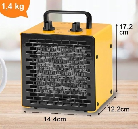 Nagrzewnica przemysłowa elektryczna SIAL PA2 - 2000 W z termostatem